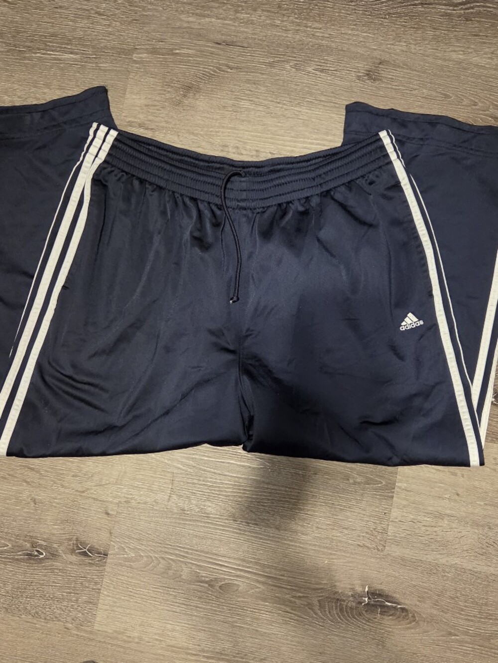 Adidas Men’s Navy Training Shorts with White Stripes
